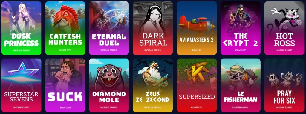 Vegas Hero Casino affiliate landing preview
